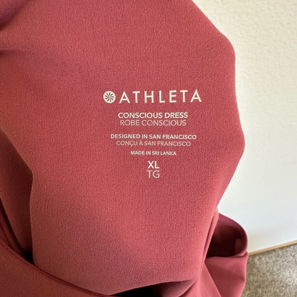 Athleta Berry Mini Dress with POCKETS, tennis, XL - Picture 10 of 10